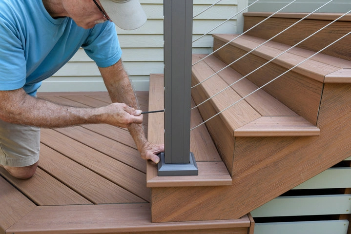 Custom deck remodeling project tailored to homeowner style and outdoor design preferences